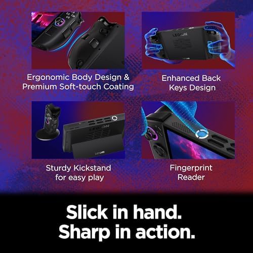 Lenovo Legion Go 2   Mobile Gaming Console   AMD Ryzen Z2 CPU   8 8 WQXGA PureSight OLED Display   144Hz   Integrated AMD Radeon  Graphics   16GB Memory   1TB Storage   Fingerprint Reader