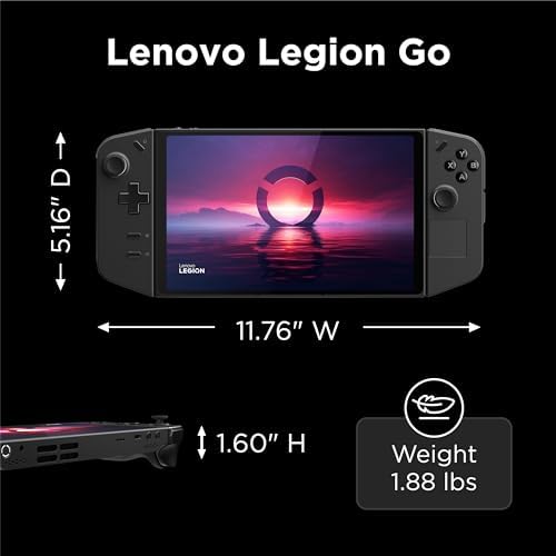 Lenovo Legion Go 8 8 144Hz WQXGA Handheld Touchscreen Gaming PC AMD Ryzen Z1 Extreme 16GB RAM 512GB SSD Shadow Black  8APU1