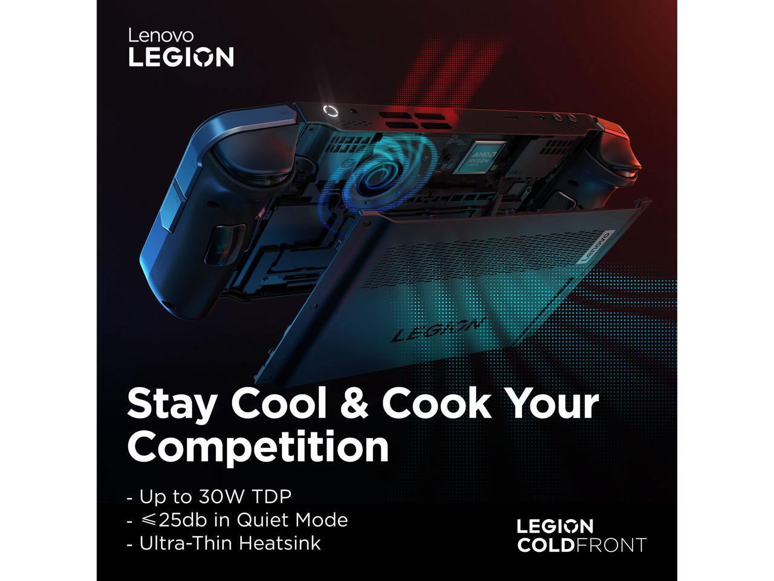 Lenovo Legion Go Handheld Touchscreen Gaming PC   Shadow Black  AMD Ryzen Z1 Extreme 16GB RAM 512GB SSD 