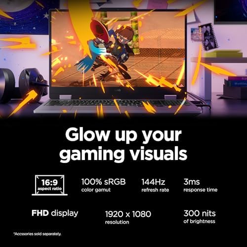 Lenovo Legion LOQ AI Powered Gaming Laptop   Intel Core i7 13650HX   15 6 FHD IPS Display  144Hz   GeForce RTX 5050 16GB Memory   1TB Storage   G Sync   Luna Grey