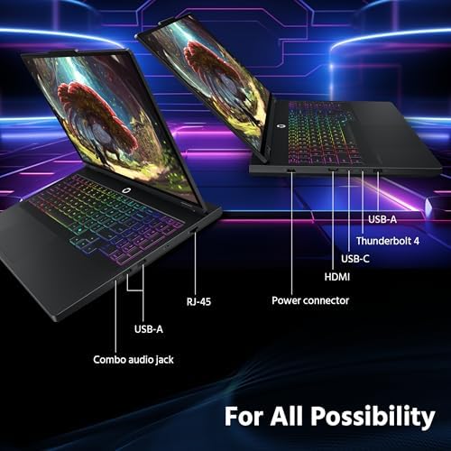 Lenovo Legion Pro 5i 16 WQXGA 165Hz OLED AI Powered Gaming Laptop  Intel 20 Core Ultra7 255HX  GeForce RTX 5070 8GB GDDR7  16GB RAM  1TB PCIe SSD  Backlit  Win 11 Pro  Black  1TB Docking Station