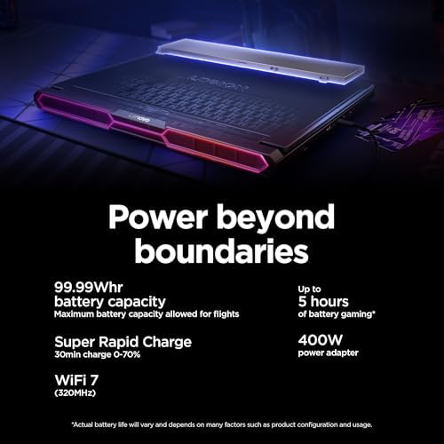 Lenovo Legion Pro 7i   Gaming Laptop   Intel  Core  Ultra 9 275HX   16 2 5K WQXGA OLED Display   240Hz Refresh Rate   GeForce RTX  5070 Ti GPU   32 GB Memory   1 TB Storage   3 Month PC GamePass