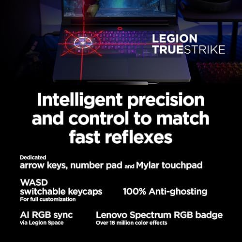 Lenovo Legion Pro 7i   AI Powered Gaming Laptop   Intel  Core Ultra 7 255HX   16 WQXGA PureSight OLED Display   240Hz   NVIDIA  GeForce RTX  5070 Ti   32GB Memory   2TB Storage   PC GamePass