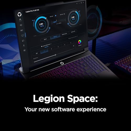 Lenovo Legion Pro 7i   AI Powered Gaming Laptop   Intel  Core Ultra 7 255HX   16 WQXGA PureSight OLED Display   240Hz   NVIDIA  GeForce RTX  5070 Ti   32GB Memory   2TB Storage   PC GamePass