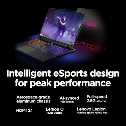 Lenovo Legion Pro 7i   Gaming Laptop   Intel  Core  Ultra 9 275HX   16 2 5K WQXGA OLED Display   240Hz Refresh Rate   GeForce RTX  5070 Ti GPU   32 GB Memory   1 TB Storage   3 Month PC GamePass