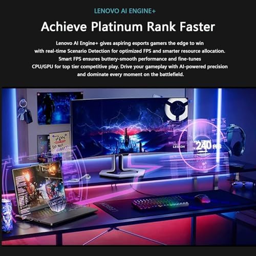 Lenovo Legion Slim 5 Laptop  Ryzen 7 8845HS  RTX 4060  16GB DDR5  512GB SSD  16 QHD  165Hz IPS Display