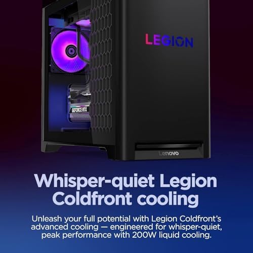 Lenovo Legion Tower 5i Gen 10 Gaming Desktop PC  Intel Core Ultra 7 265F  NVIDIA GeForce RTX 5070 16GB GDDR7  32 GB DDR5 5600MHz  1 TB SSD  Windows 11 Pro  3 Months of PC GamePass  Accessories