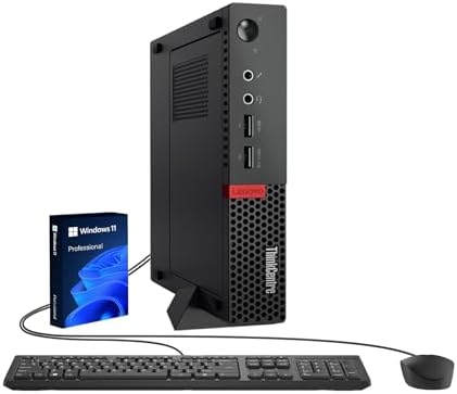 Lenovo ThinkCentre M910q Tiny Desktop Computer mini PC  Intel Core i5 6500T  8 GB RAM  250 GB SSD  Keyboard & Mouse  Windows 11 Pro  Renewed 