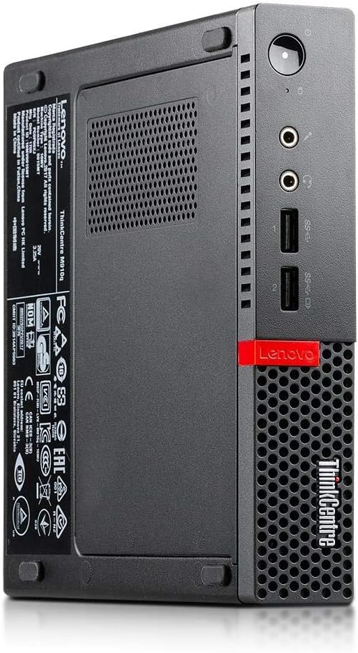 Lenovo ThinkCentre M910q Tiny Desktop Computer mini PC  Intel Core i5 6500T  8 GB RAM  250 GB SSD  Keyboard & Mouse  Windows 11 Pro  Renewed 