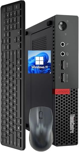 Lenovo ThinkCentre M910q Tiny Desktop Computer mini PC  Intel Core i5 6500T  8 GB RAM  250 GB SSD  Keyboard & Mouse  Windows 11 Pro  Renewed 