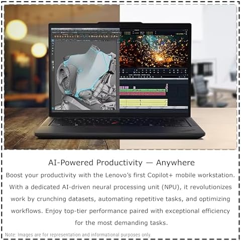 Lenovo ThinkPad P14s Gen 6 Mobile Workstation  AMD Ryzen AI 9 HX PRO 370  96 GB DDR5 RAM  2 TB PCIe SSD  14 WUXGA  1920x1200  IPS Display  AMD Radeon 890M  Backlit Keyboard  W11 Pro  Black