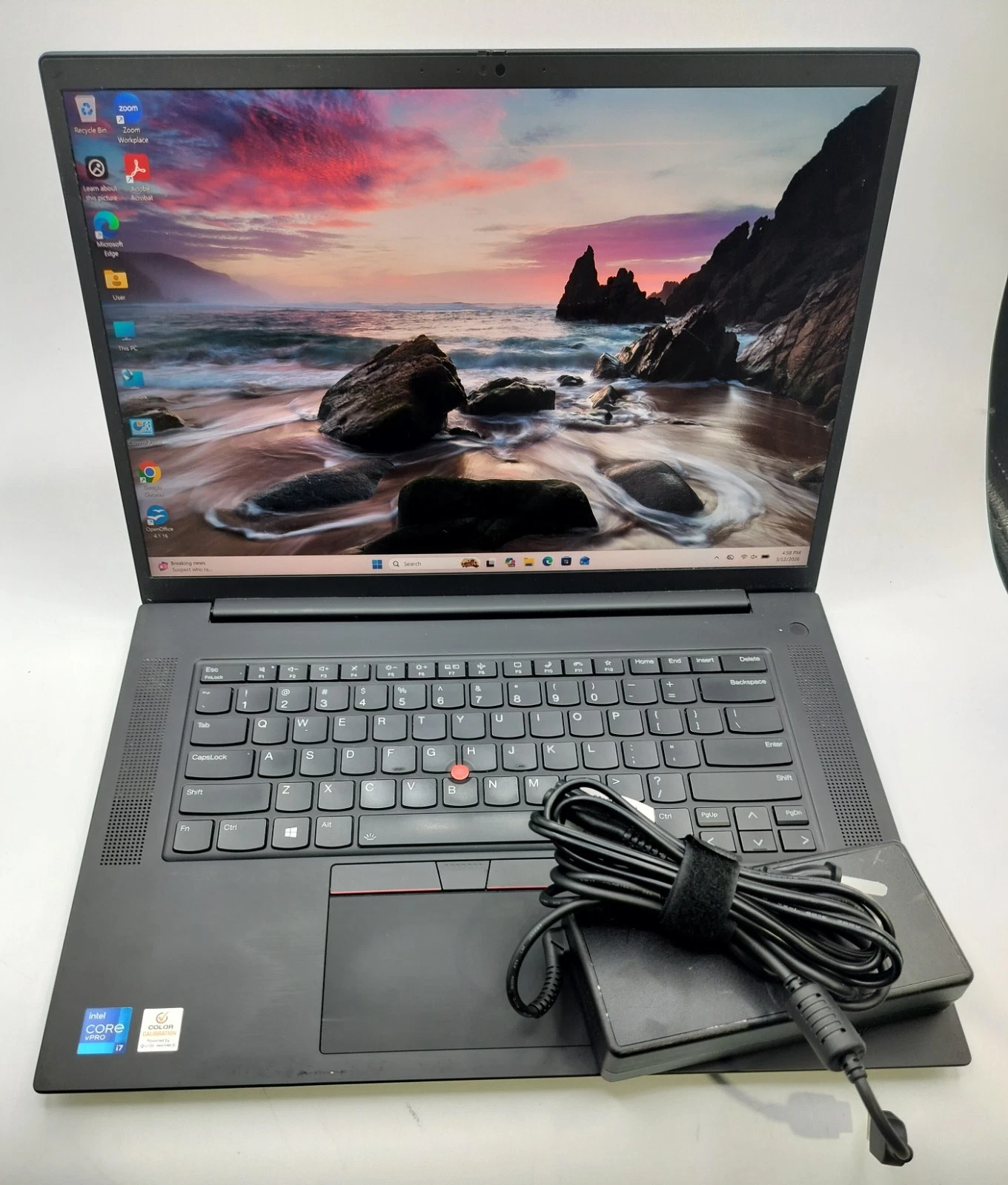 Lenovo ThinkPad P1 Gen 4 i7-11850H 16GB 512GB SSD RTX A4000 Laptop Win11P Leer