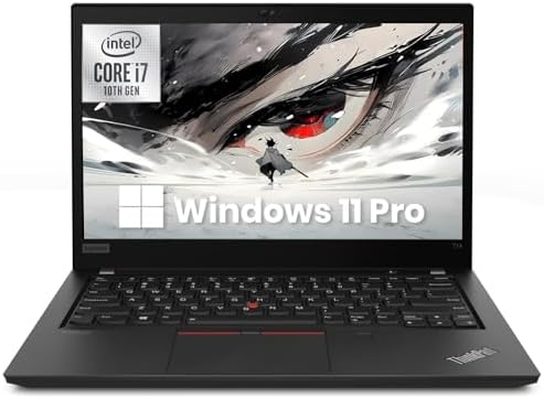 Lenovo ThinkPad T14 Laptop  Windows 11 Pro Business Netbook  Intel Core i7 10610U  16 GB RAM  256 GB SSD  HDMI  14in FHD 1080p Dispaly  Backlit KBL  Renewed