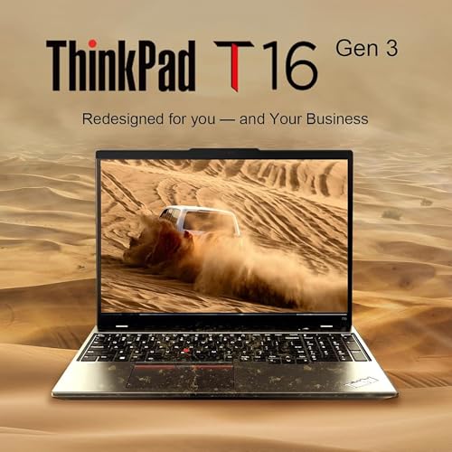 Lenovo ThinkPad T16 Gen 3 Business Laptop 16  FHD  Display  Intel Ultra 5 125U  Beats i7 1355U   32GB DDR5 RAM  1TB SSD  5MB Webcam  WiFi 6E   BT  RJ 45  HDMI  Win 11 Pro  3 Yr Wty  AI Copilot   Black