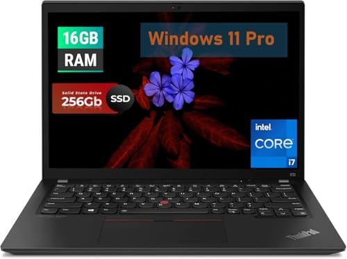 Lenovo ThinkPad X13 Gen 2 - Laptop FHD de 13.3 pulgadas, Intel i7-1165G7, 16 GB de RAM, SSD de 256 GB, Windows 11 Pro (renovado)