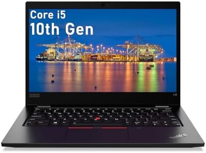 Lenovo Thinkpad L13 Gen 1 Business Laptop, Intel Core i5-10210 (hasta 4.2 GHz), 8 GB de RAM, 256 GB SSD, HDMI, Windows 11 Pro (renovado)