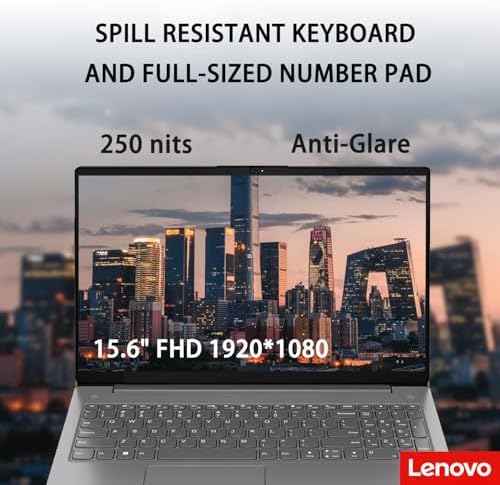 Lenovo V15 Gen 4 Business Laptop  15 6 FHD Display  Intel Core i5 13420H  Beat i7 1355U   HDMI  RJ45  Webcam  Numeric Keypad  Wi Fi  Windows 11 Pro  Black  16GB RAM   512GB SSD 