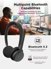 Lenovo Wireless Voip Headset Teams Certified Bluetooth 5 3 Noise Cancelling 31H