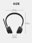 Lenovo Wireless Voip Headset Teams Certified Bluetooth 5 3 Noise Cancelling 31H