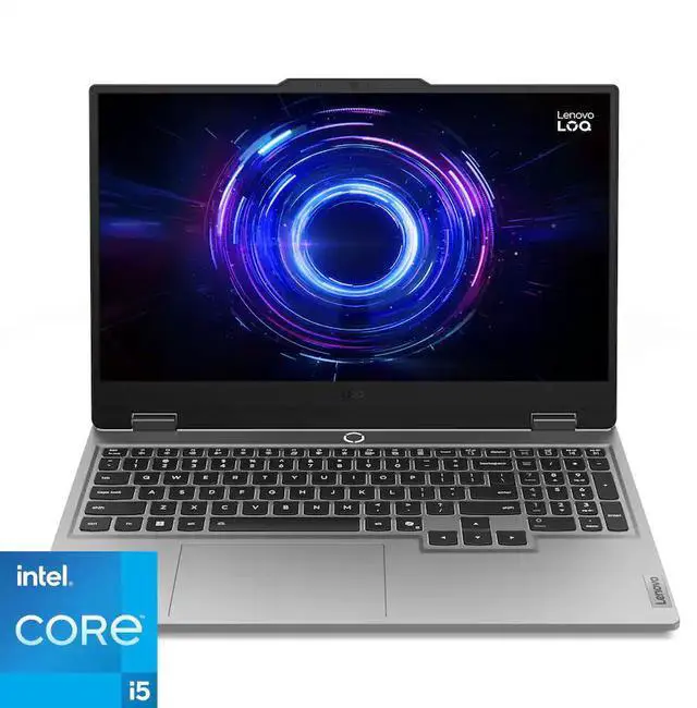 Lenovo   LOQ 15 6" Full HD Gaming Laptop   Intel Core i5 13450HX   16GB Memory   NVIDIA GeForce RTX 5050   512GB SSD   Luna Grey