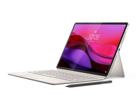 Lenovo   Yoga Tab Plus   12 7 3K  2944 x 1840  Tablet   256GB with Keyboard Stand   Pen   Seashell 16GB LPDDR5X AI Computing Power ZAEG0096US