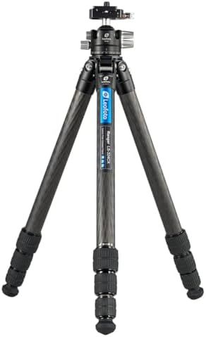 Leofoto LS 324CX LH 40LR Travel Tripod  Ranger Series  Carbon Fiber  4 Leg Sections  Lightweight  Ball Head Set
