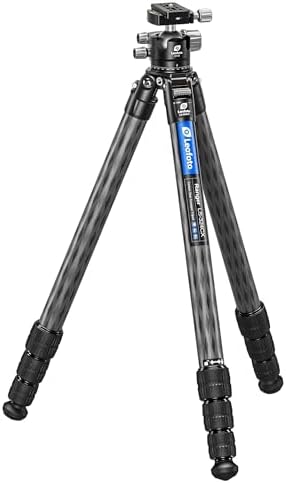 Leofoto LS 324CX LH 40LR Travel Tripod  Ranger Series  Carbon Fiber  4 Leg Sections  Lightweight  Ball Head Set