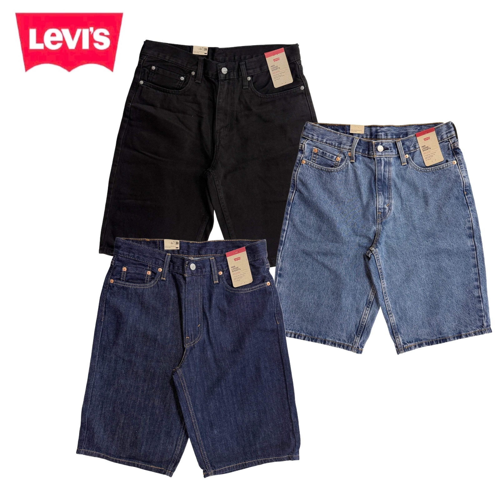 Levi's 469 Loose Shorts New with tags 32, Dark Blue - 0004