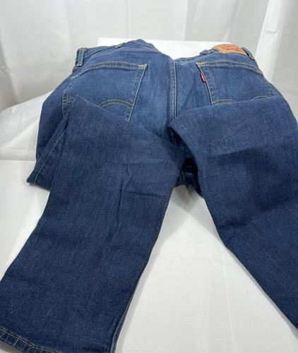 Levi s 505 Size 38x30 Mens Regular  Blue Denim Jeans Dark Wash mint