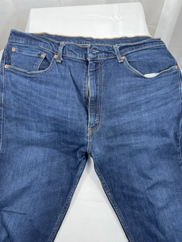 Levi s 505 Size 38x30 Mens Regular  Blue Denim Jeans Dark Wash mint