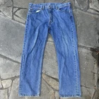 Levis 505 Mens Jeans 38x30 Blue Straight Leg Denim Medium Wash Regular Fit