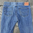 Levis 505 Mens Jeans 38x30 Blue Straight Leg Denim Medium Wash Regular Fit