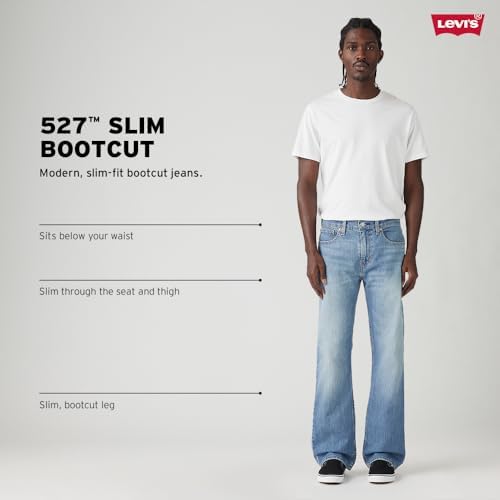 Levis Mens 527 Slim Bootcut Jeans