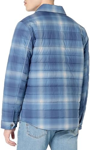 Levis Mens Quilted Stretch Bomber Shirt Jacket