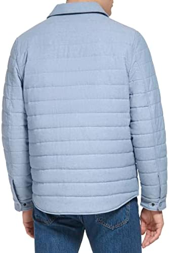 Levis Mens Quilted Stretch Bomber Shirt Jacket