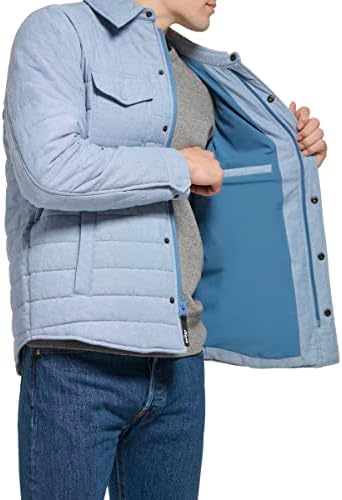 Levis Mens Quilted Stretch Bomber Shirt Jacket