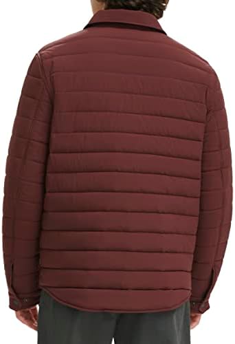 Levis Mens Quilted Stretch Bomber Shirt Jacket