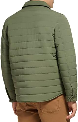 Levis Mens Quilted Stretch Bomber Shirt Jacket