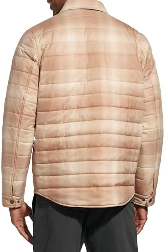 Levis Mens Quilted Stretch Bomber Shirt Jacket