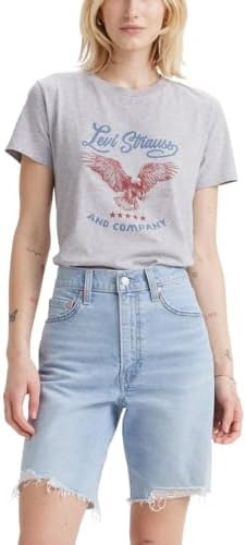 Levis Womens Perfect Crewneck Tee Shirt  Also Available in Plus 