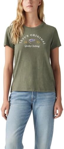 Levis Womens Perfect Crewneck Tee Shirt  Also Available in Plus 