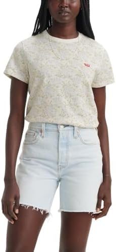 Levis Womens Perfect Crewneck Tee Shirt  Also Available in Plus 