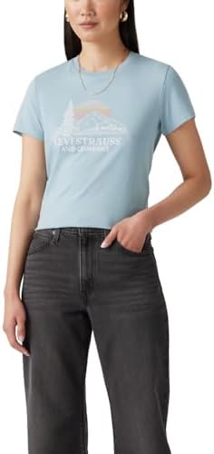 Levis Womens Perfect Crewneck Tee Shirt  Also Available in Plus 