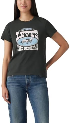 Levis Womens Perfect Crewneck Tee Shirt  Also Available in Plus 