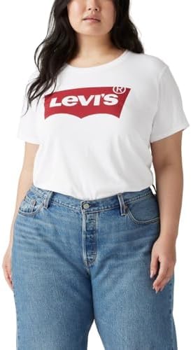 Levis Womens Perfect Crewneck Tee Shirt  Also Available in Plus 