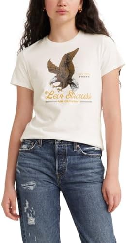 Levis Womens Perfect Crewneck Tee Shirt  Also Available in Plus 