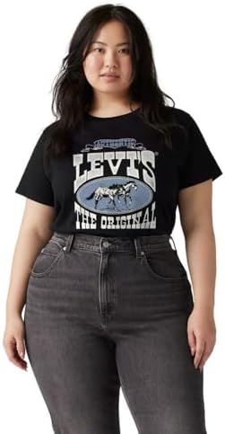 Levis Womens Perfect Crewneck Tee Shirt  Also Available in Plus 