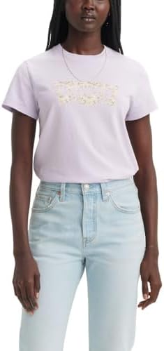 Levis Womens Perfect Crewneck Tee Shirt  Also Available in Plus 