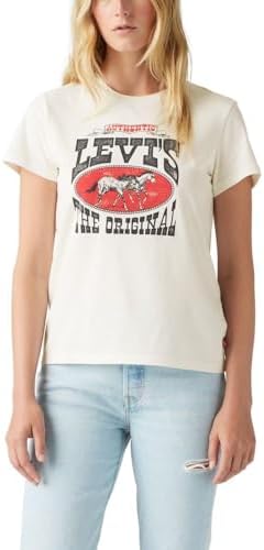 Levis Womens Perfect Crewneck Tee Shirt  Also Available in Plus 