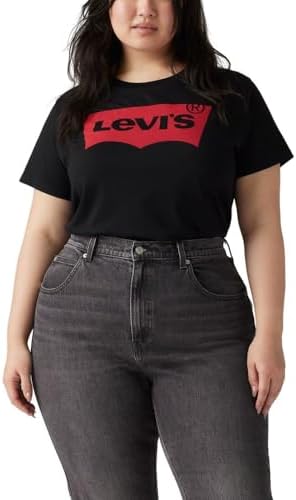 Levis Womens Perfect Crewneck Tee Shirt  Also Available in Plus 
